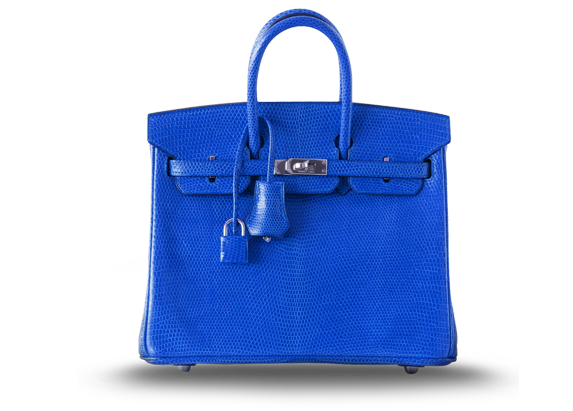 Hermes 25cm Bleu Lézard Birkin