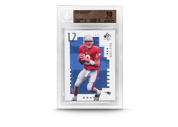 ’00 SP Authentic Tom Brady Rookie Card