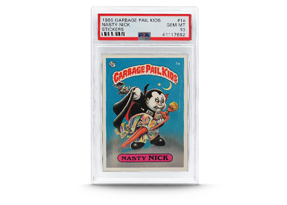 ’85 Garbage Pail Kids Stickers Nasty Nick Card