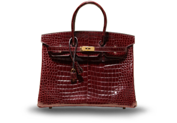 Hermes 35cm Bordeaux Crocodile Birkin