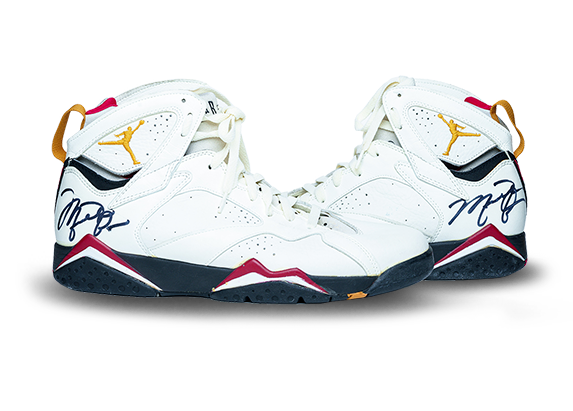 ’92 Signed Michael Jordan Game-Worn Air Jordan 7’s