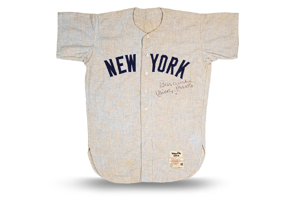 ’60 Mickey Mantle Game-Worn Jersey (Signed)