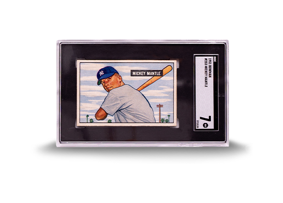 ’51 Bowman Mickey Mantle Rookie Card
