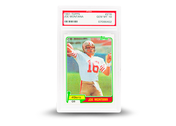 ’81 Topps Joe Montana Rookie Card