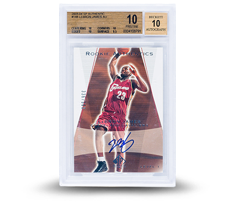 ’03 SP Authentic LeBron James Autographed Rookie Card