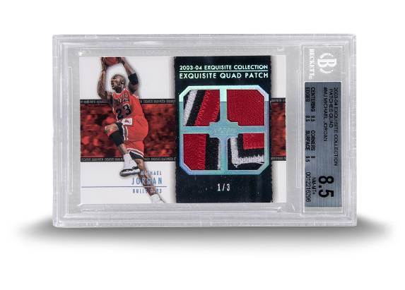 ’03 Exquisite Quad Patch Michael Jordan Card